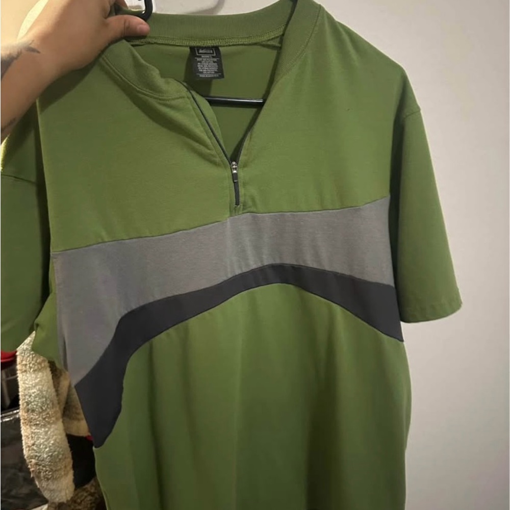 Green and Gray Men's REI Shirt